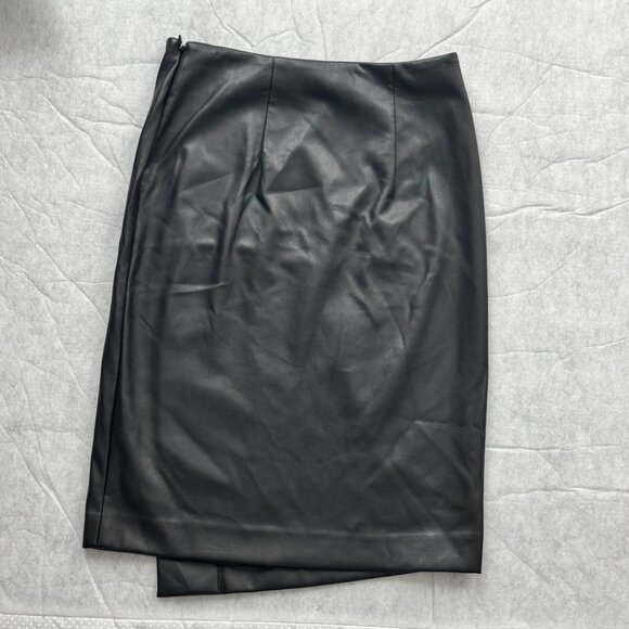 Ann Taylor Factory Faux Leather Skirt - Picture 2 of 3